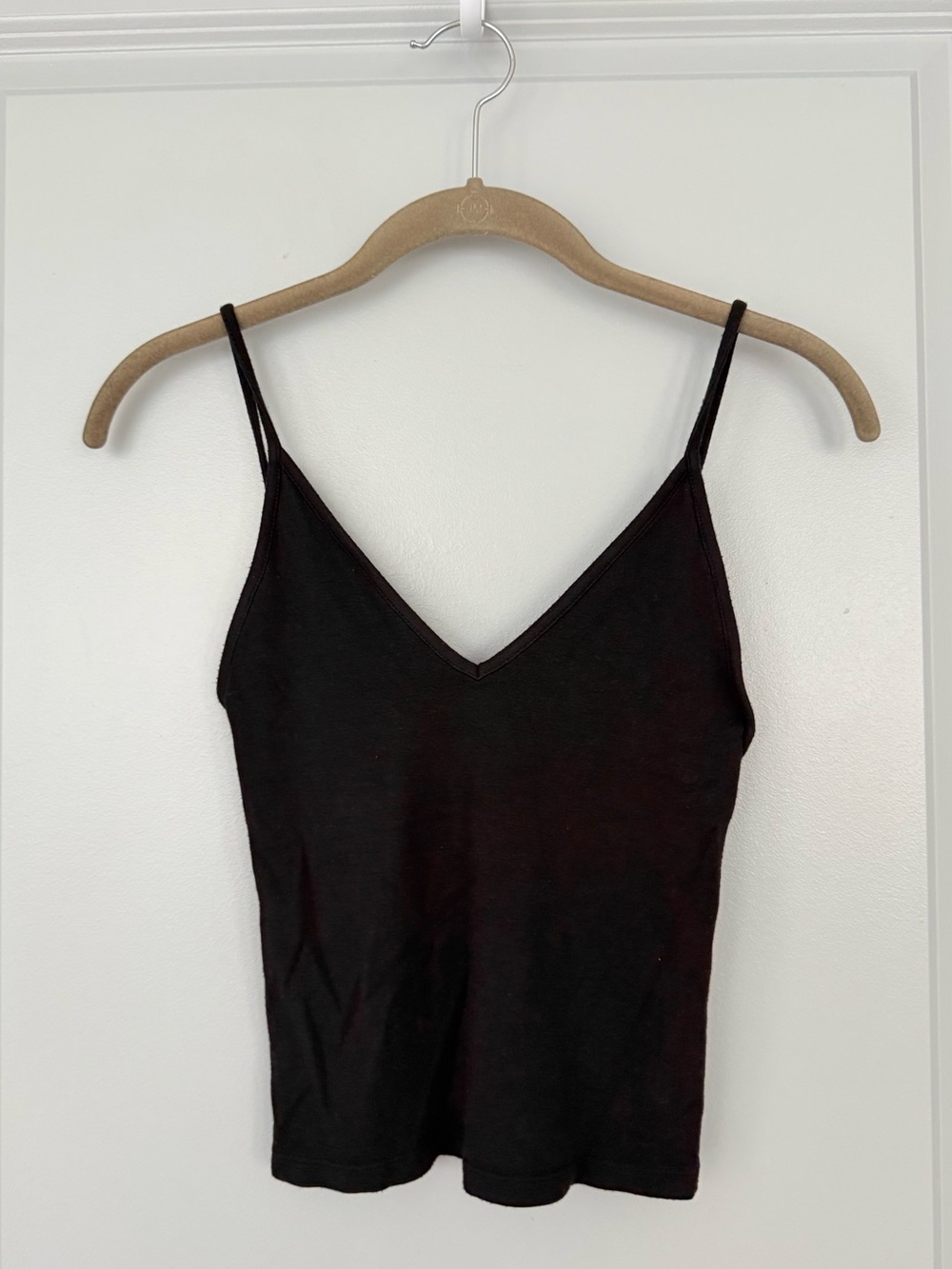 Brandy Melville Black V-Neck Spaghetti Strap Camisole